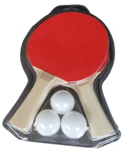 Table Tennis 2 Player Paddle Set with 3 Balls