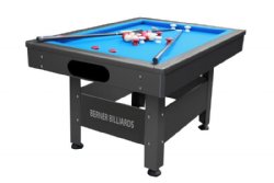 The Orlando Outdoor Bumper Pool Table in Black (Non-Slate)