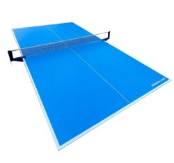 Outdoor Aluminum Table Tennis / Ping Pong Conversion Top in Blue 